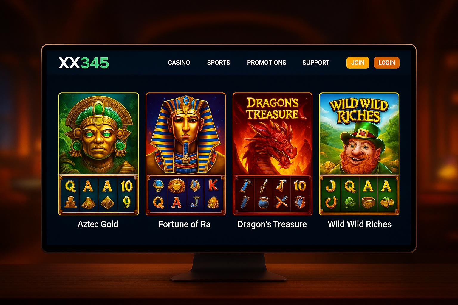 Explore o mundo das slot machines no XX345 Casino